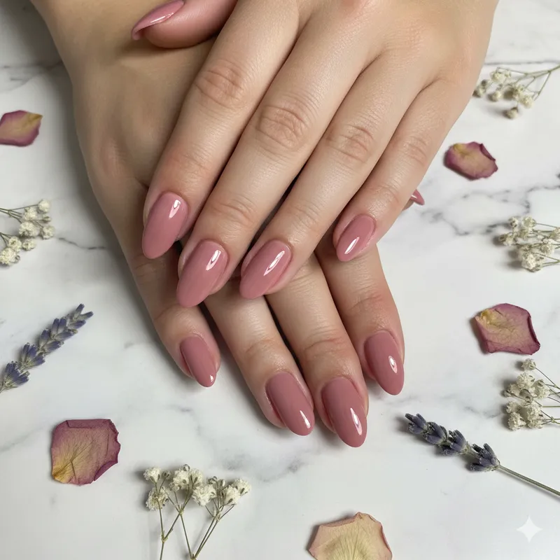 Manicure gelinho rosa