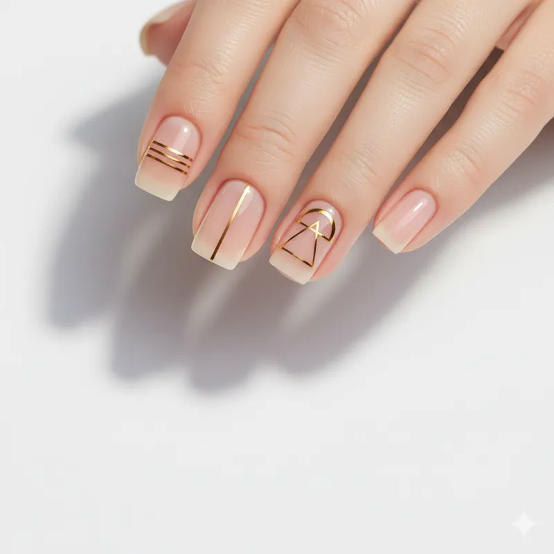 Design minimalista de unhas